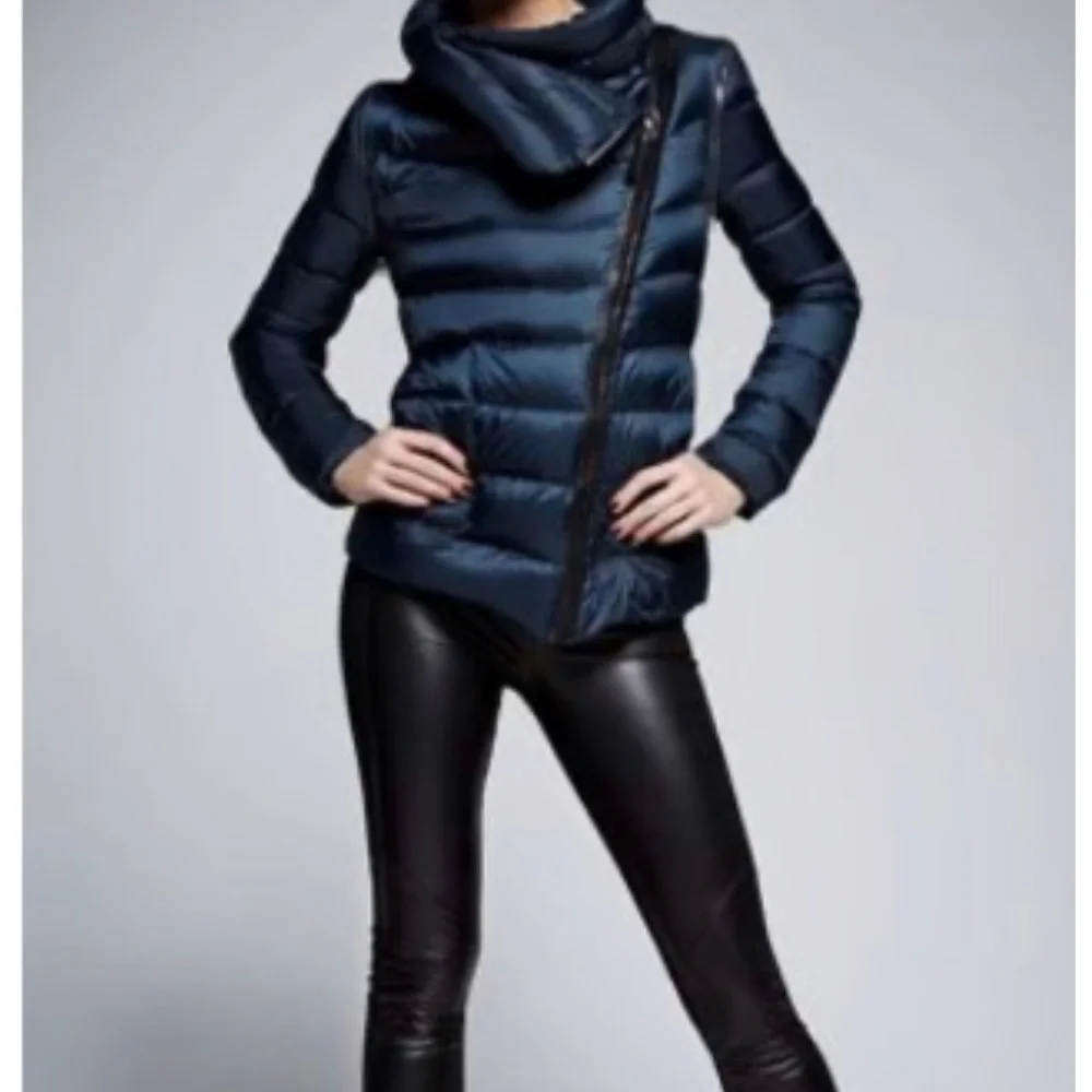 Mackage Navy Blue Quilted Puffer Jacket & Vest - Picture 1 of 8